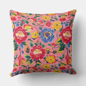 リオスピンクチノリエリー牡丹フローラ装飾用クッション クッション (裏面)