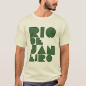 リオタイポグラフィ緑 Tシャツ (正面)