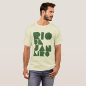 リオタイポグラフィ緑 Tシャツ (正面フル)