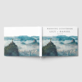 リオデジャネイロのスカイライン 水彩 結婚式のゲストブック ゲストブック (全面)