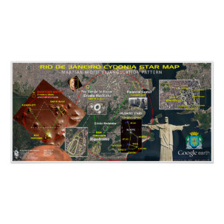 リオデジャネイロのスターマップ ポスター