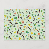 リオデジャネイロのブラジルのサンバのパーティー インビテーションポストカード (正面)