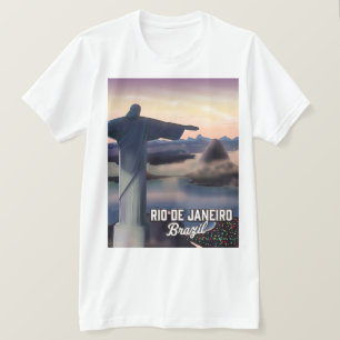 リオデジャネイロのブラジルのトラベポスター。 Tシャツ