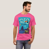 リオデジャネイロのポスター Tシャツ (正面フル)