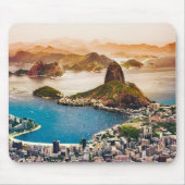 リオデジャネイロの街並み写真 マウスパッド (正面)