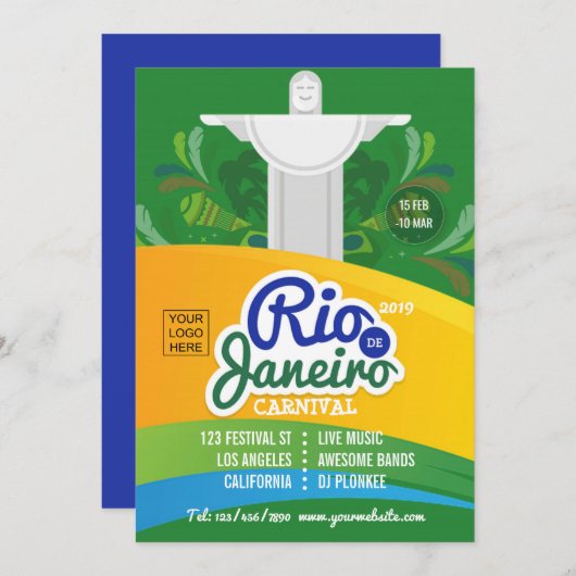 リオデジャネイロカーニバルカスタムロゴの追加 (正面/裏面)