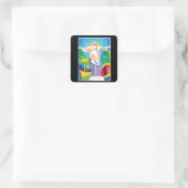 リオデジャネイロクリストレッドエントールカラフルブラジル スクエアシール (バッグ)