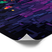 リオデジャネイロシティスカイラインポスター – ブラジルアート ポスター (角)