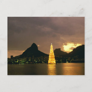 リオデジャネイロブラジルのクリスマス シーズンポストカード
