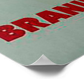 リオデジャネイロブラジルのヴィンテージ旅行ポスター ポスター (角)