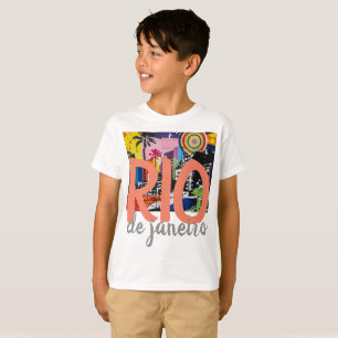 リオデジャネイロブラジルの落書きの壁画のワイシャツ Tシャツ
