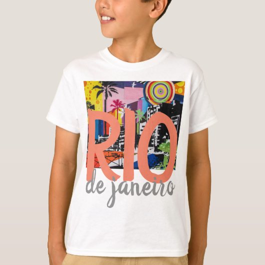 リオデジャネイロブラジルの落書きの壁画のワイシャツ Tシャツ (正面)