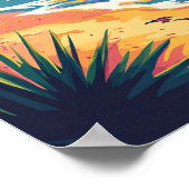 リオデジャネイロブラジルアートイラストレーション旅行 ポスター (角)