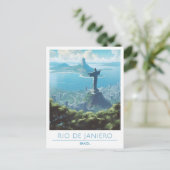 リオデジャネイロブラジルアートヴィンテージ旅行 ポストカード (スタンド正面)