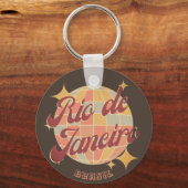 リオデジャネイロブラジルディスコレトロヴィンテージ キーホルダー (正面)