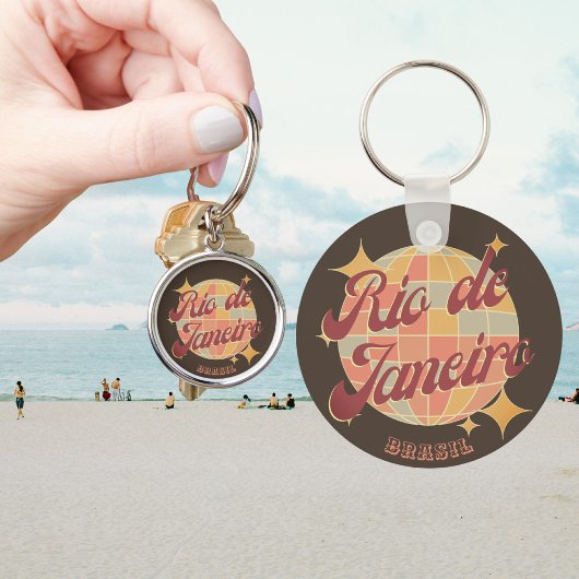 リオデジャネイロブラジルディスコレトロヴィンテージ キーホルダー