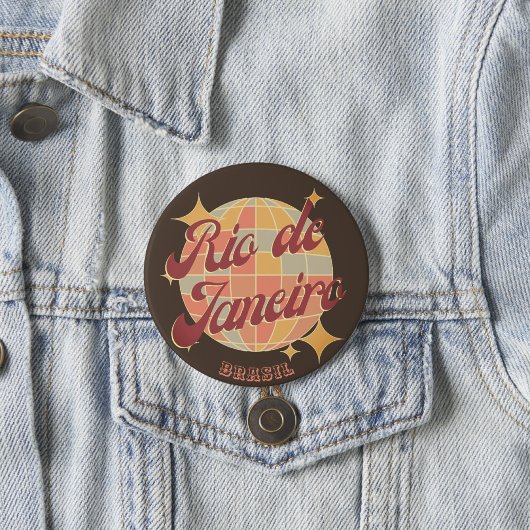 リオデジャネイロブラジルディスコレトロヴィンテージ 缶バッジ