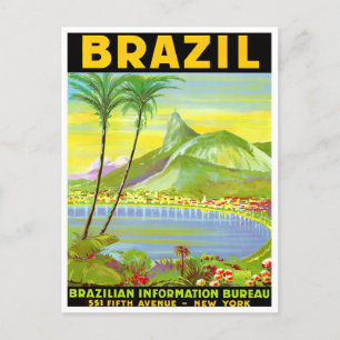 リオデジャネイロブラジルヴィンテージ旅行はがき ポストカード
