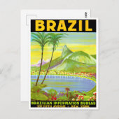 リオデジャネイロブラジルヴィンテージ旅行はがき ポストカード (正面/裏面)