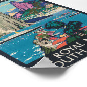 リオデジャネイロブラジルヴィンテージ旅行ポスター ポスター (角)