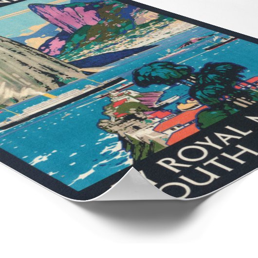 リオデジャネイロブラジルヴィンテージ旅行ポスター ポスター (角)