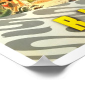 リオデジャネイロブラジルヴィンテージ旅行ポスター ポスター (角)