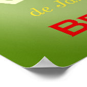 リオデジャネイロブラジルヴィンテージ旅行 ポスター (角)