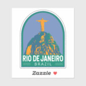 リオデジャネイロブラジル旅行アートヴィンテージ シール (シート)