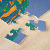 リオデジャネイロブラジル旅行アートヴィンテージ ジグソーパズル (側面)