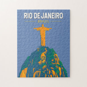 リオデジャネイロブラジル旅行アートヴィンテージ ジグソーパズル