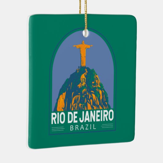 リオデジャネイロブラジル旅行アートヴィンテージ セラミックオーナメント (右)