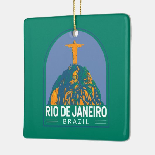リオデジャネイロブラジル旅行アートヴィンテージ セラミックオーナメント (左)