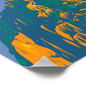 リオデジャネイロブラジル旅行アートヴィンテージ ポスター (角)