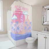 リオデジャネイロブラジル旅行アート シャワーカーテン (インサイチュ)