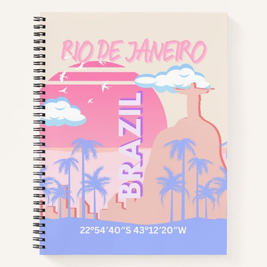 リオデジャネイロブラジル旅行アート ノートブック (正面)