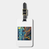 リオデジャネイロブラジル星空の夜 ラゲッジタグ (正面縦)