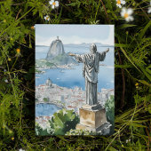 リオデジャネイロブラジル水彩画 招待状