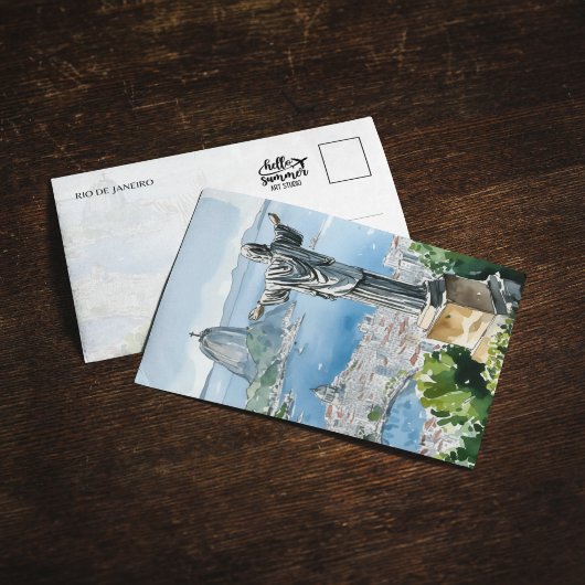 リオデジャネイロブラジル水彩画 招待状