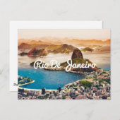 リオデジャネイロブラジル熱帯島ビーチ旅行 ポストカード (正面/裏面)