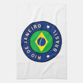 リオデジャネイロブラジル キッチンタオル (縦)