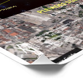 リオデジャネイロプレアデスの地図 ポスター (コーナー)