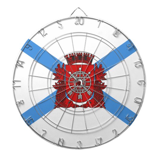 リオデジャネイロ国旗（ブラジル） ダーツボード (正面)