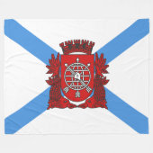 リオデジャネイロ国旗（ブラジル） フリースブランケット (正面(横))