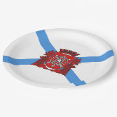 リオデジャネイロ国旗（ブラジル） ペーパープレート (アングル)