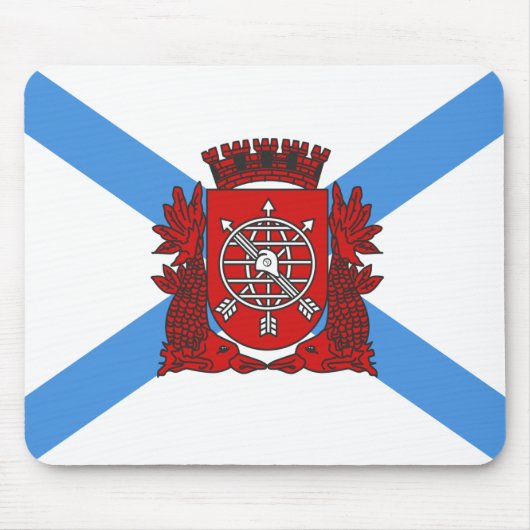 リオデジャネイロ国旗(ブラジル) マウスパッド (正面)