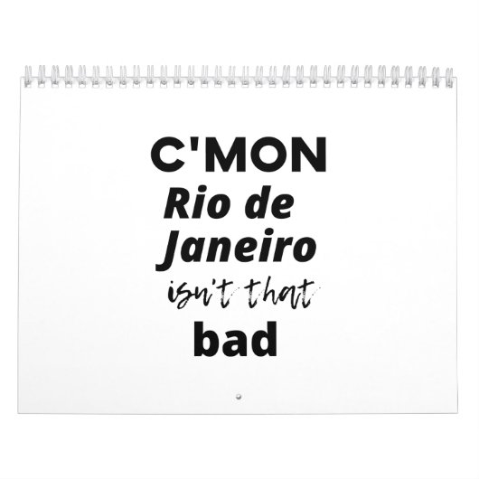 リオデジャネイロ山ほど悪くない カレンダー (カバー)
