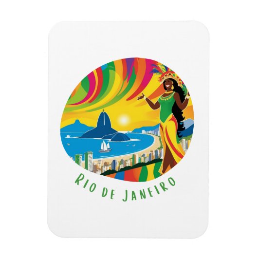 リオデジャネイロ市での生活 マグネット (縦)