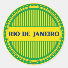 リオデジャネイロ市プライド - ブラジルのアイデンティティ ラウンドシール