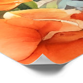 リオデジャネイロ水彩画 ポスター (角)