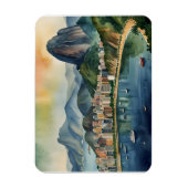 リオデジャネイロ水彩画 マグネット (縦)